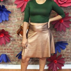 SmartGlamour Eva Pleather Circle Skirt PLUS Size